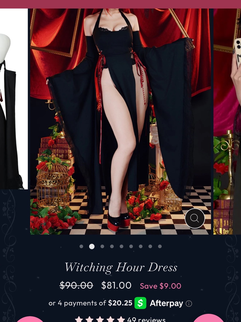 Sold out online MoeFlavor witching hour lingerie cosplay dress
